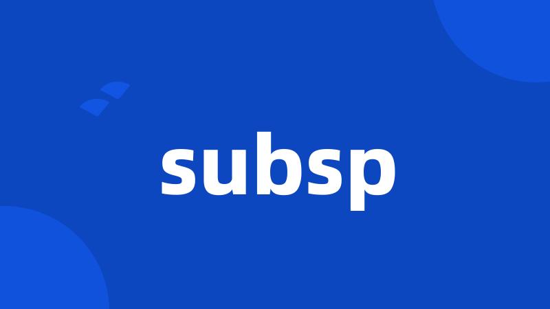 subsp