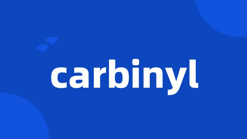 carbinyl