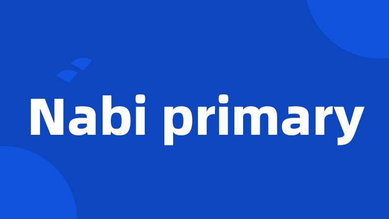 Nabi primary