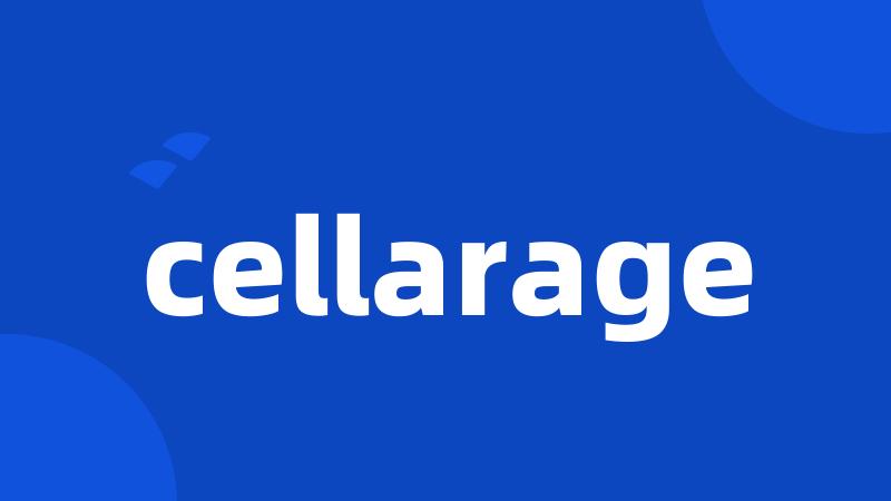 cellarage