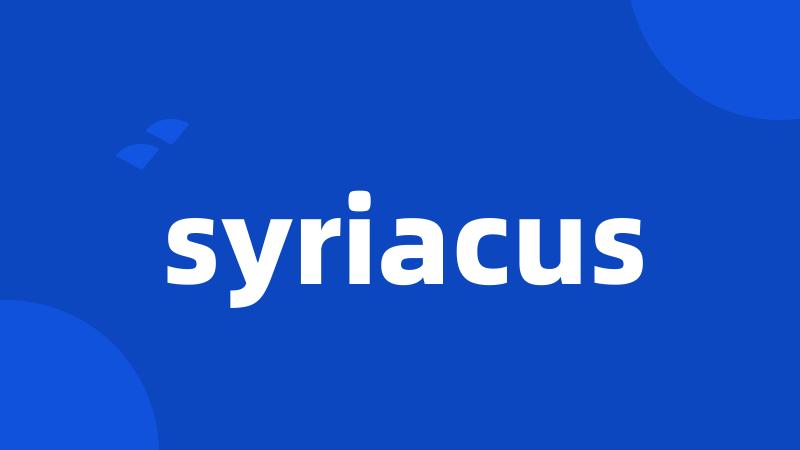 syriacus