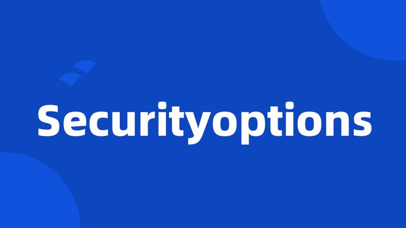 Securityoptions