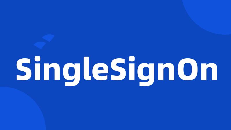 SingleSignOn