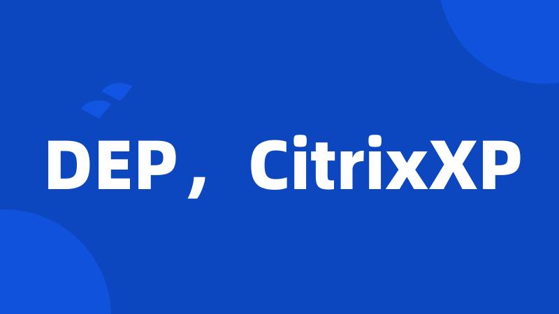 DEP，CitrixXP
