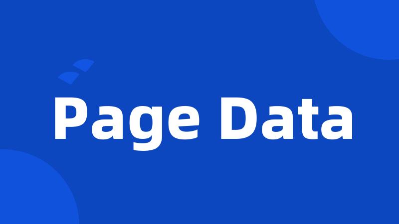 Page Data