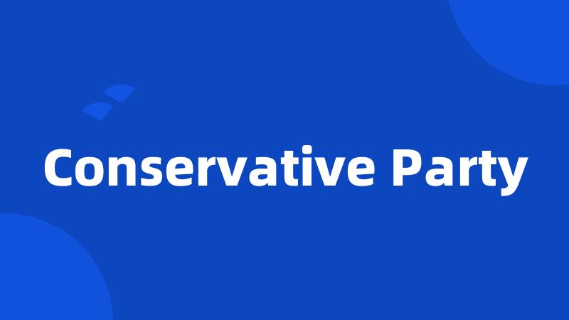 Conservative Party