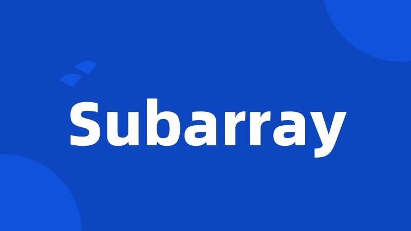 Subarray