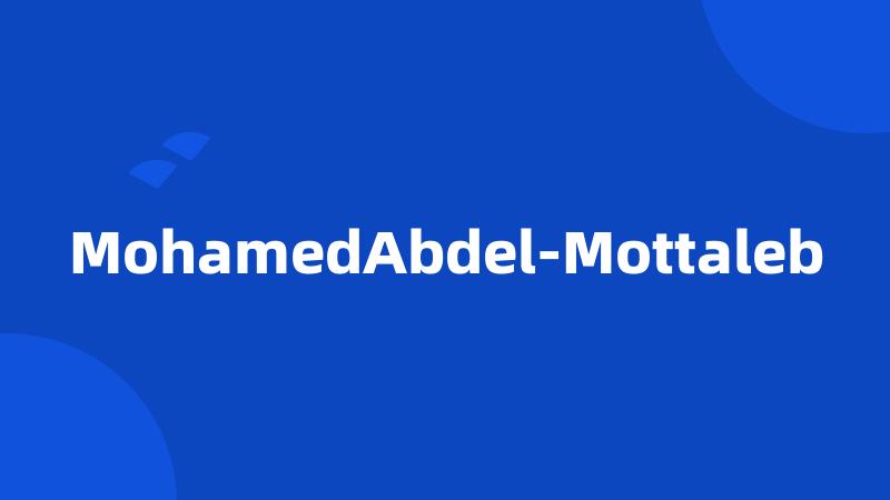 MohamedAbdel-Mottaleb
