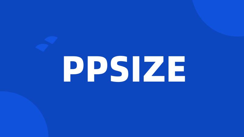 PPSIZE