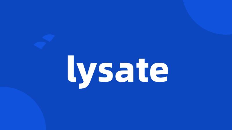 lysate