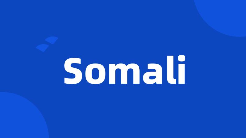 Somali