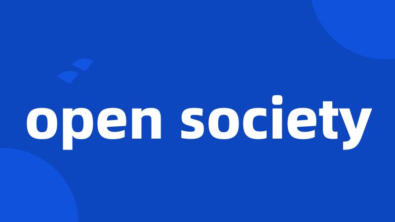 open society