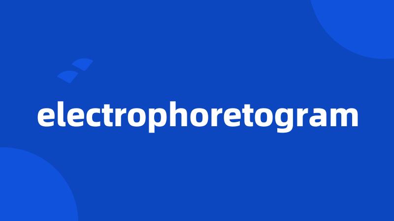 electrophoretogram