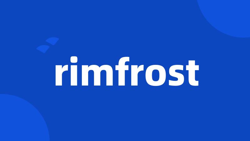 rimfrost