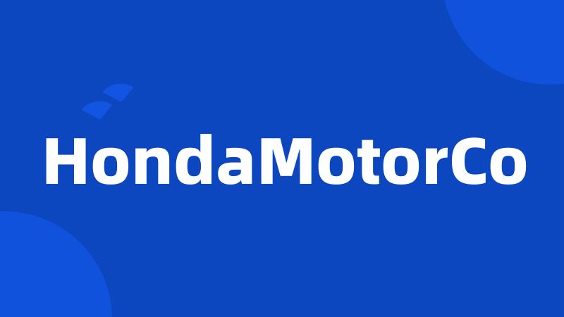 HondaMotorCo