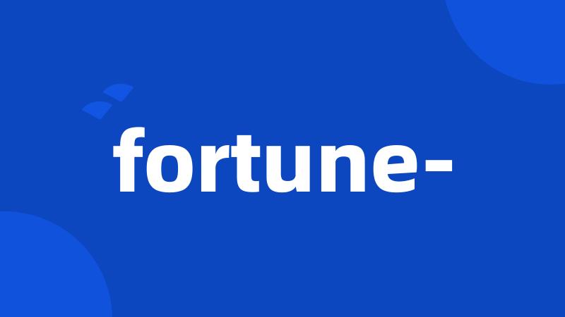 fortune-