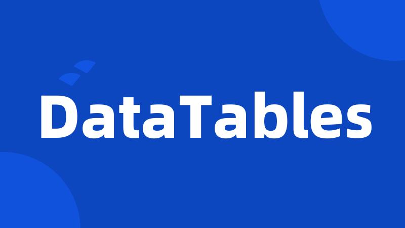 DataTables