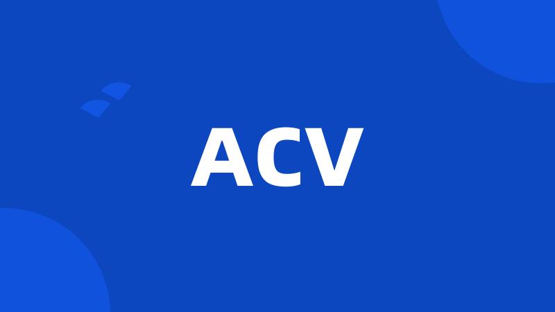 ACV