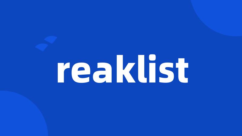 reaklist