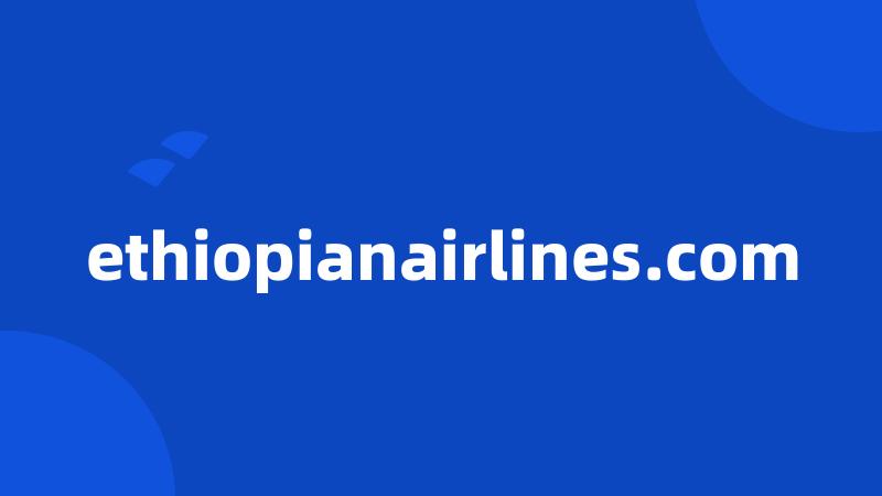 ethiopianairlines.com