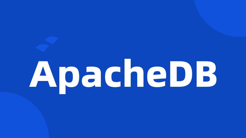 ApacheDB