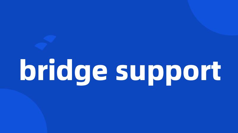 bridge support