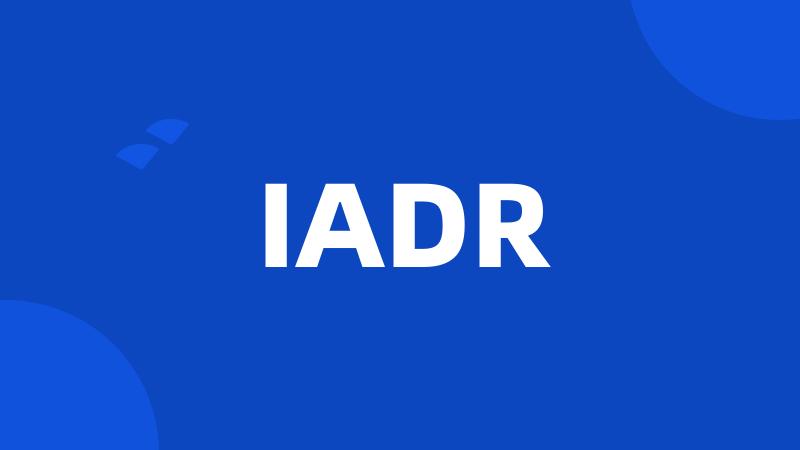 IADR