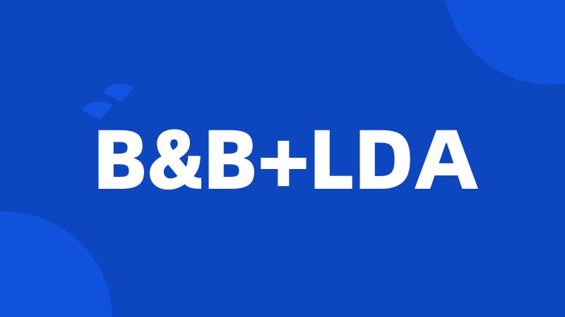 B&B+LDA
