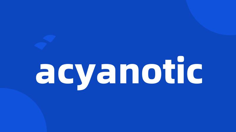acyanotic