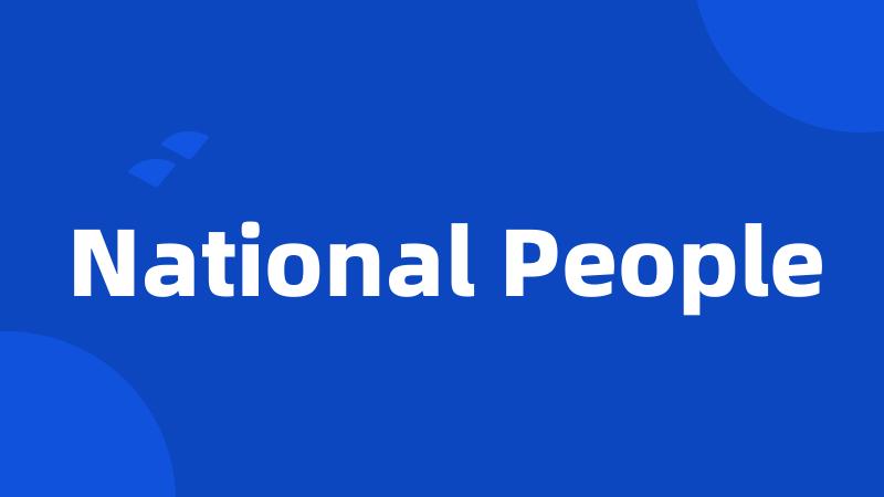 National People