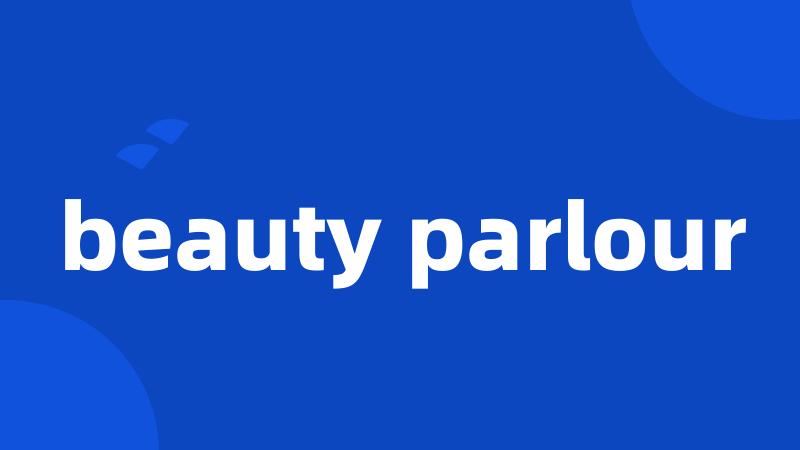 beauty parlour