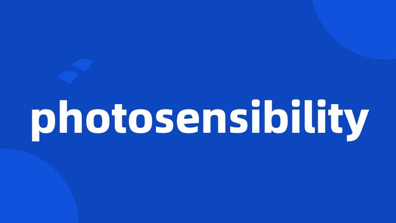 photosensibility