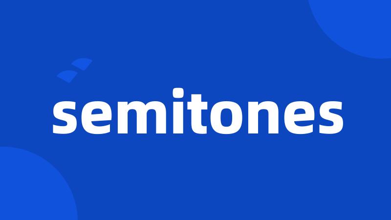semitones