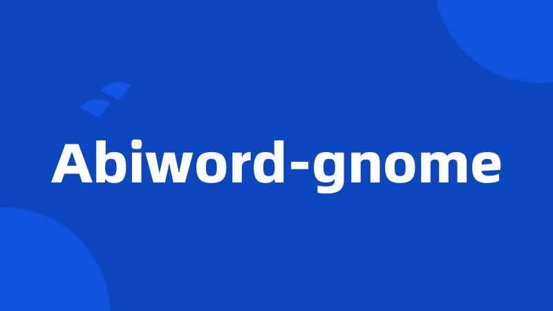 Abiword-gnome
