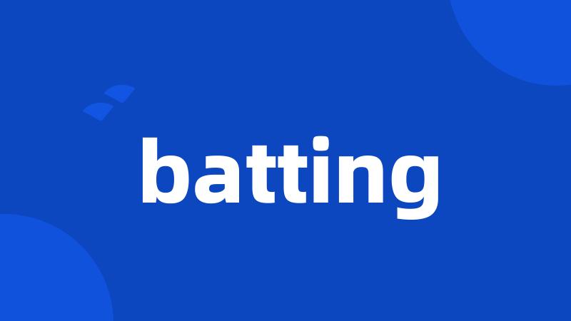 batting