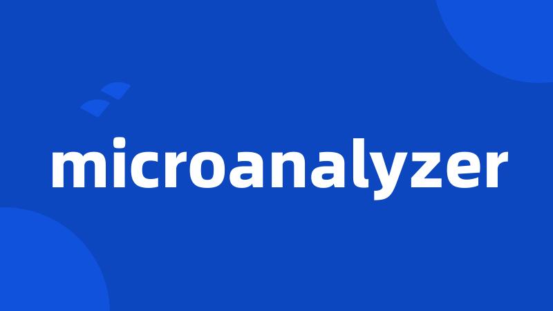 microanalyzer