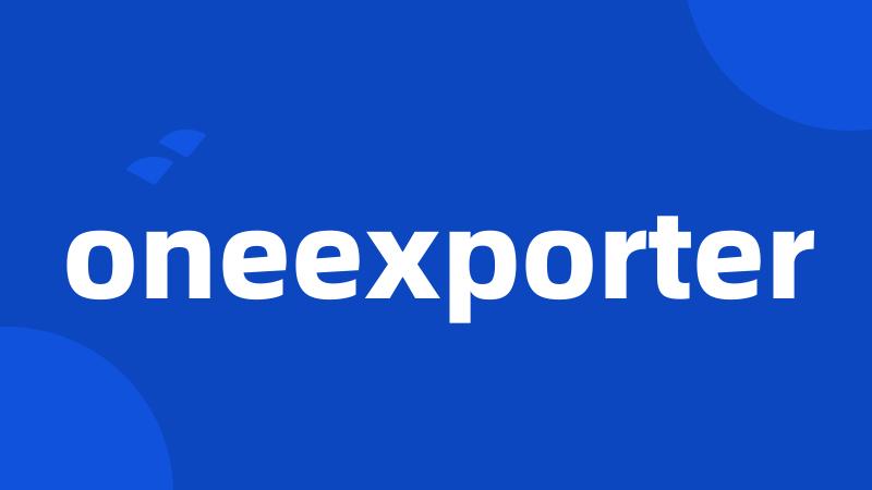 oneexporter