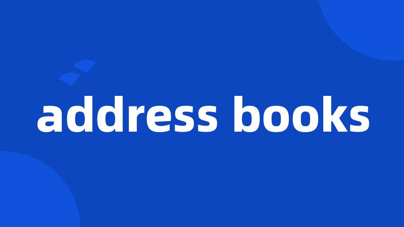 address books