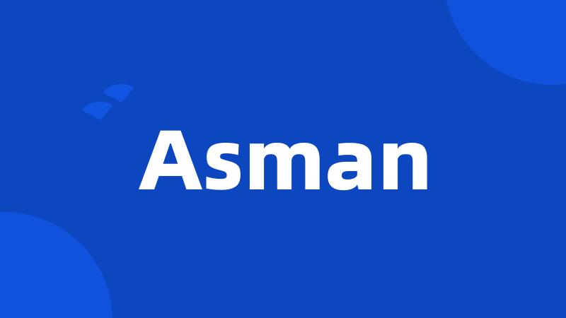 Asman