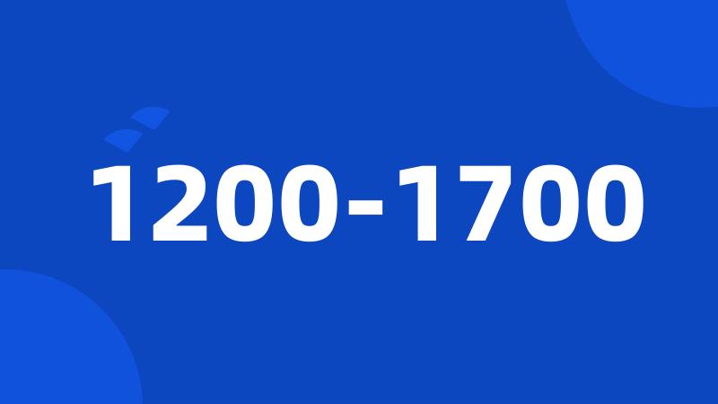 1200-1700
