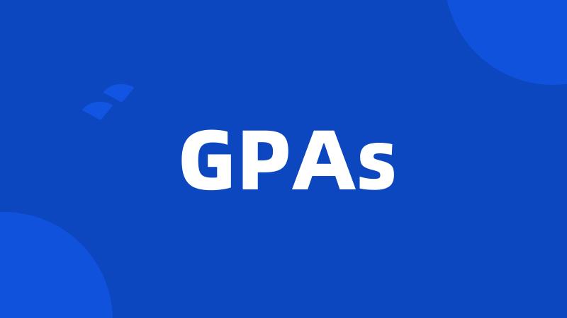 GPAs