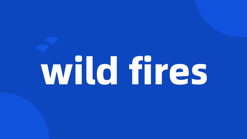 wild fires