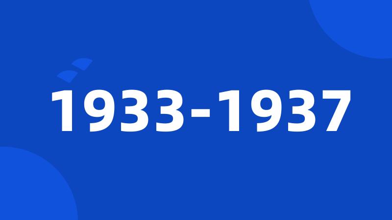 1933-1937