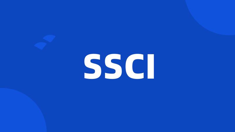 SSCI