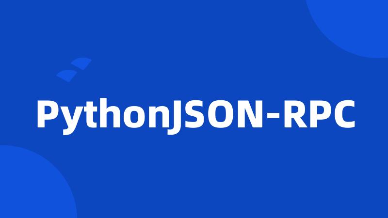 PythonJSON-RPC