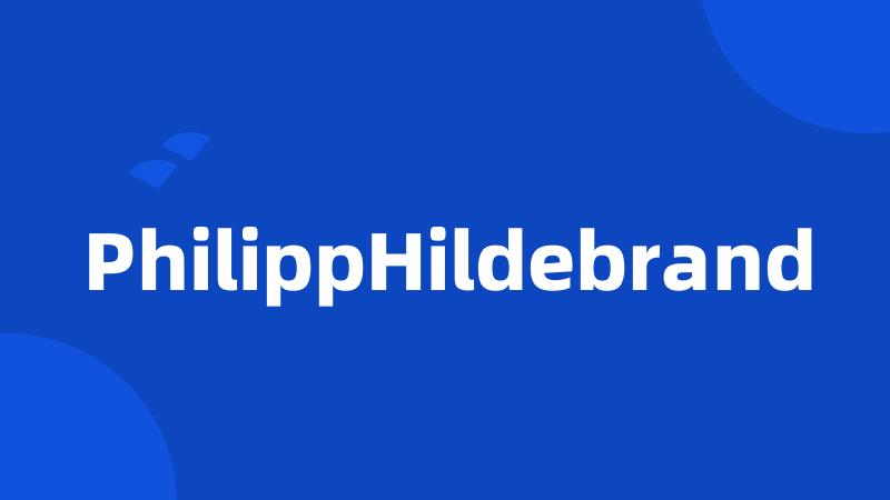 PhilippHildebrand
