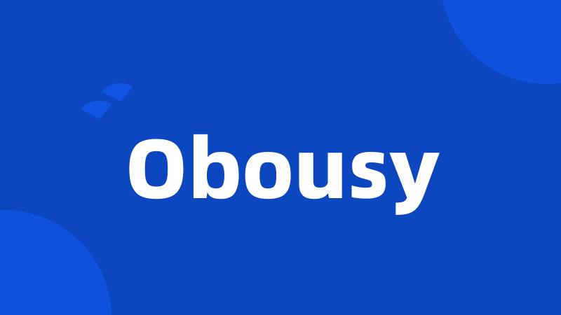 Obousy