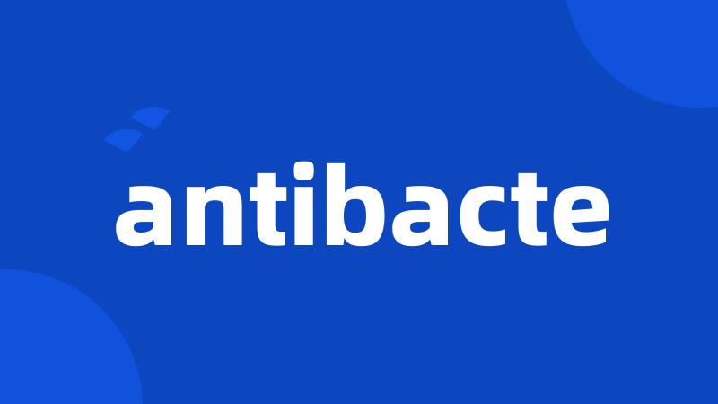 antibacte