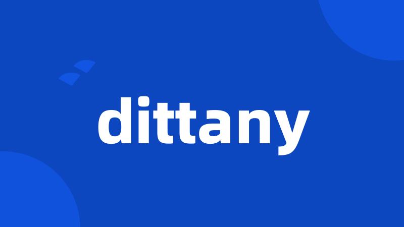 dittany