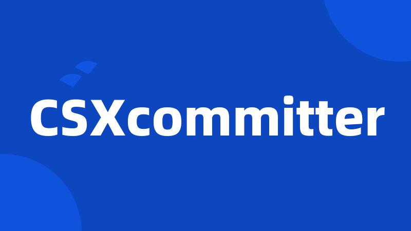 CSXcommitter